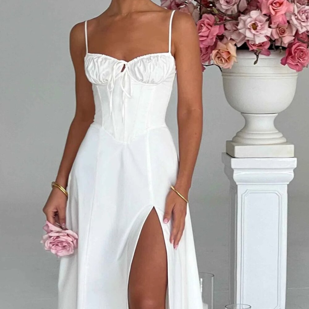 Babyboo Deanna Midi Dress - Ivory